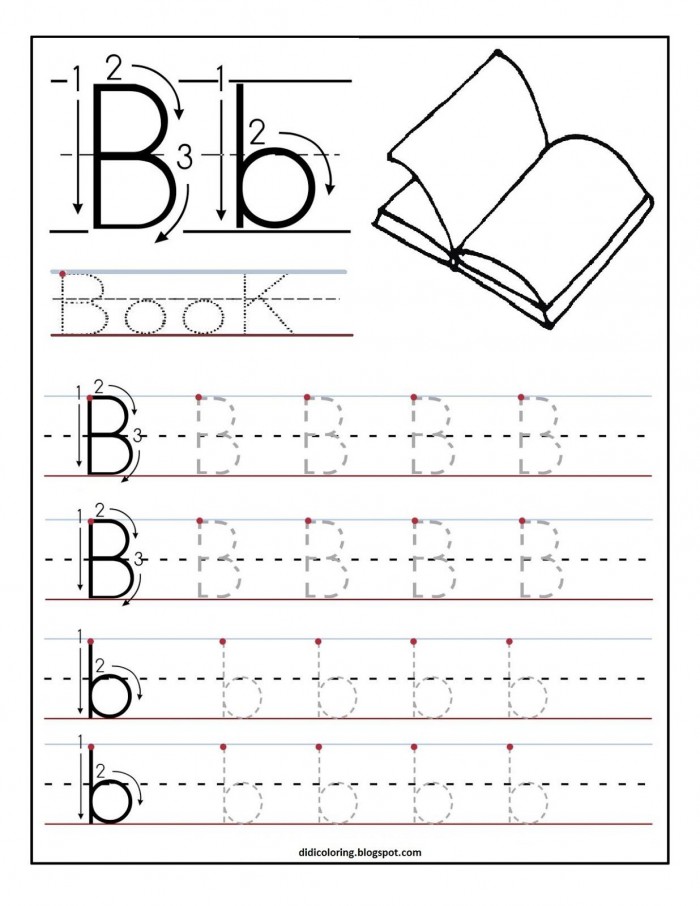 77 Trace Letter B Worksheet 96