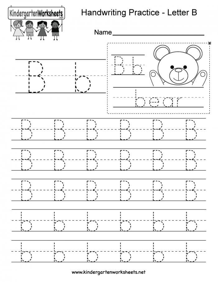 77 Trace Letter B Worksheet 99