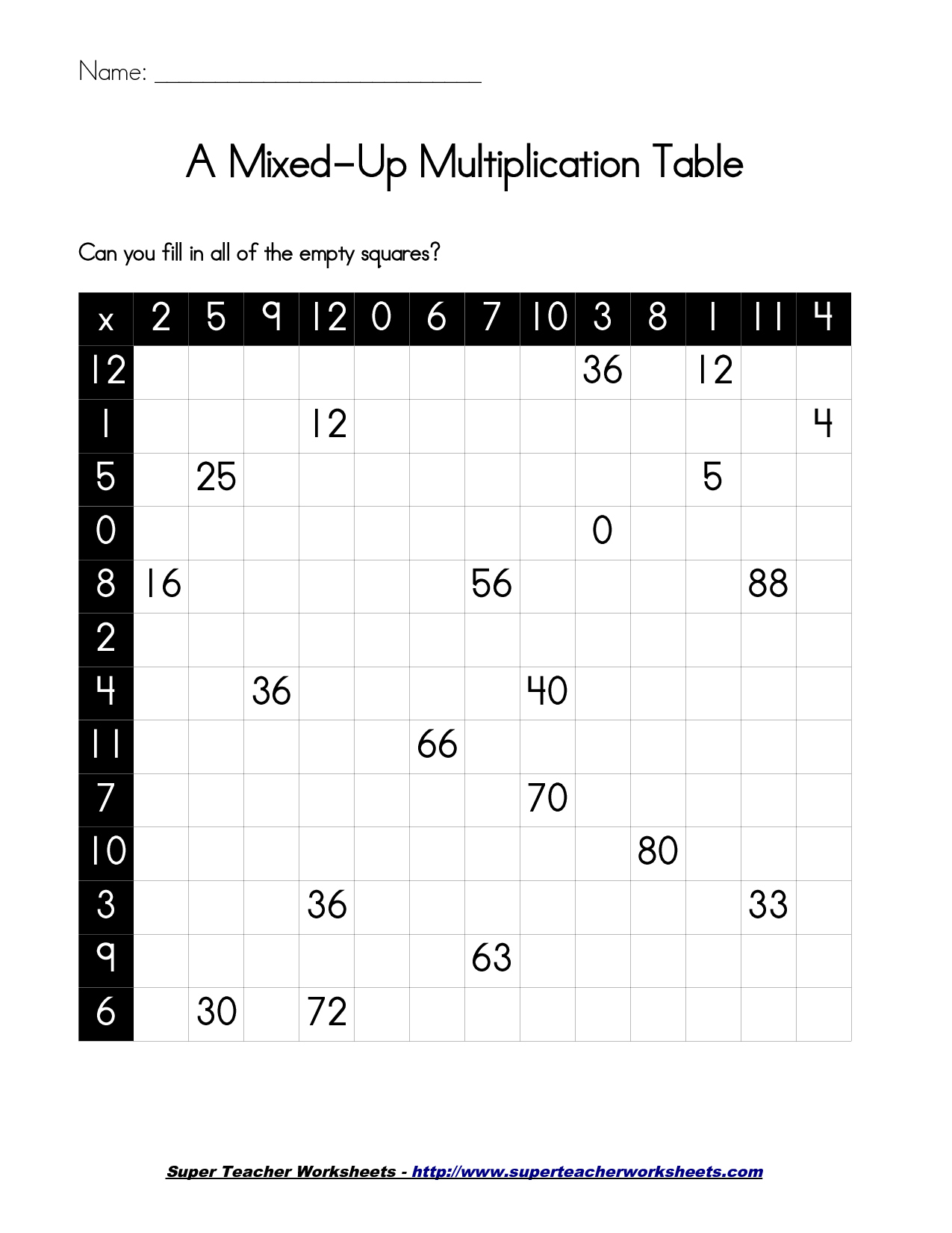 Free Multiplication Worksheets Printable 41