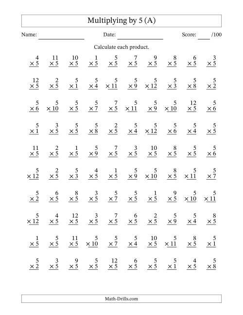 Free Multiplication Worksheets Printable 42