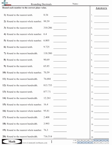 Adding Decimals Worksheet Pdf 56