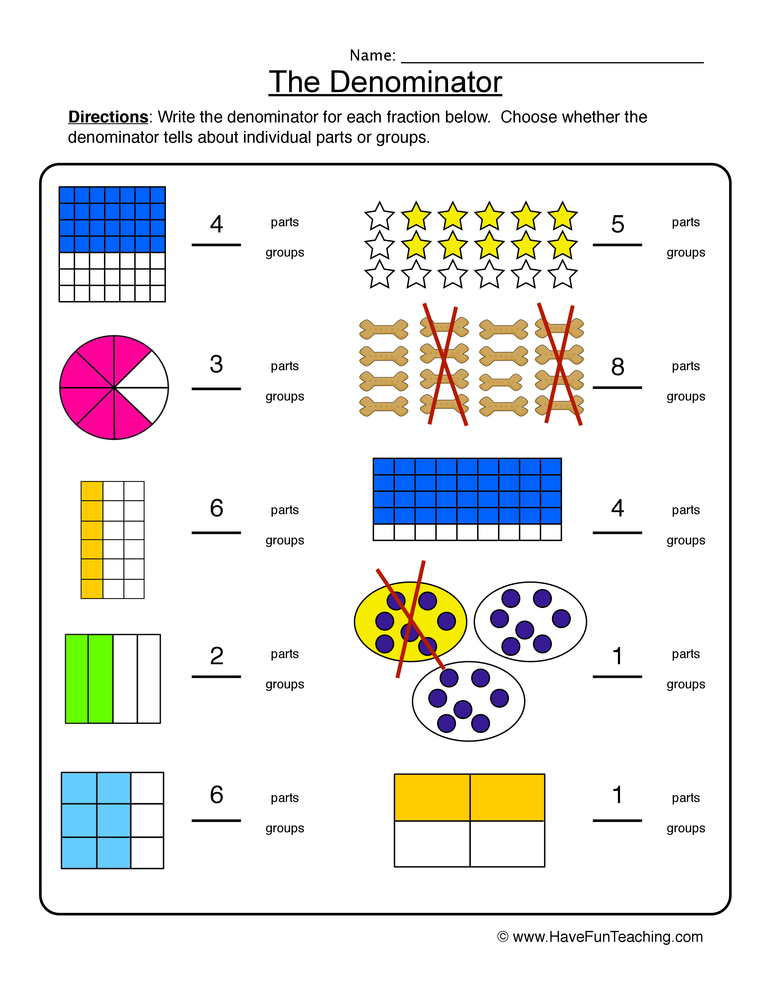 Addition Of Fractions Worksheets 66