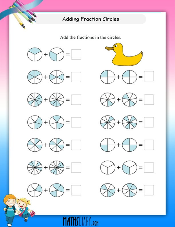 Addition Of Fractions Worksheets 78