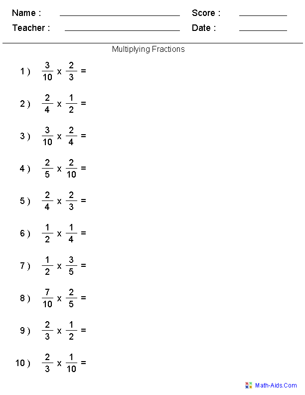 Addition Of Fractions Worksheets 91