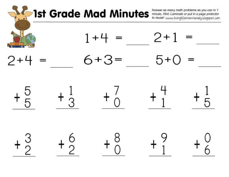 Free Worksheets For Math 19