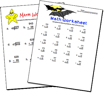 Free Worksheets For Math 48