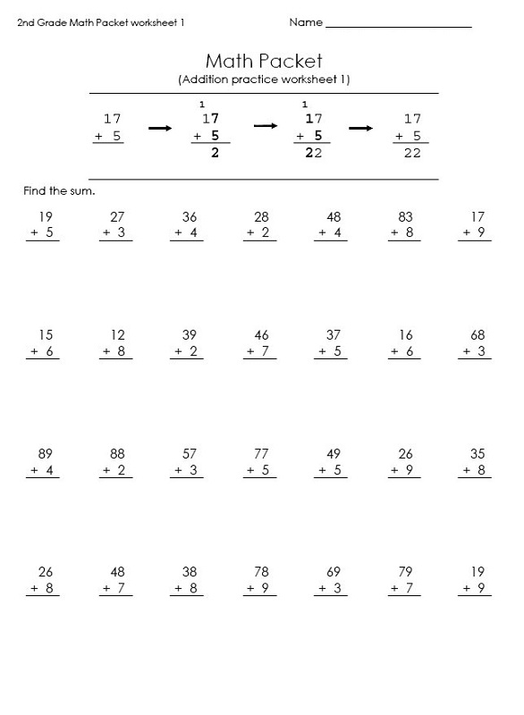 Free Worksheets For Math 57