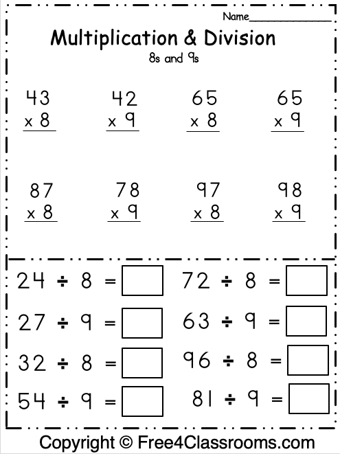 Free Worksheets For Math 61