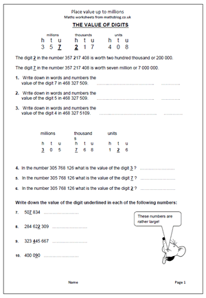 Free Worksheets For Math 68