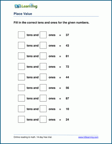 Free Worksheets For Math 89