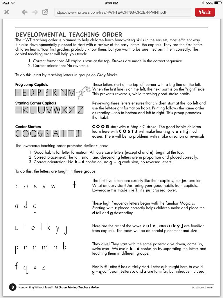 Handwriting Without Tears Worksheets 41