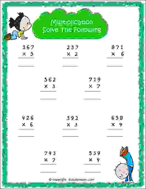 Multiplication Worksheets Grade 2 27