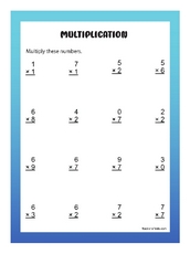 Multiplication Worksheets Grade 2 55