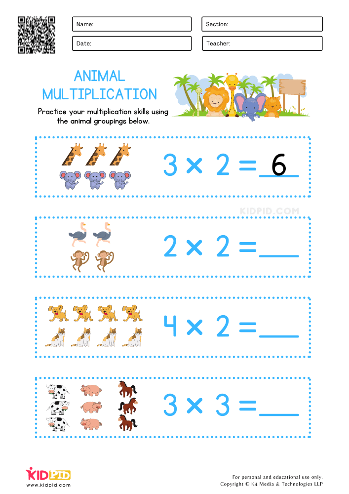 Multiplication Worksheets Grade 2 61