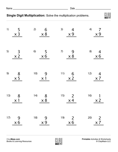 Multiplication Worksheets Grade 2 67