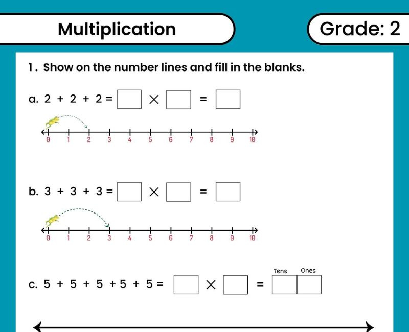 Multiplication Worksheets Grade 2 71