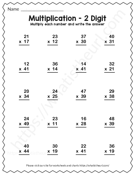 Multiplication Worksheets Grade 2 94