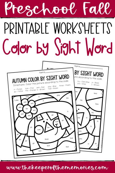 Preschool Sight Words Worksheets 69