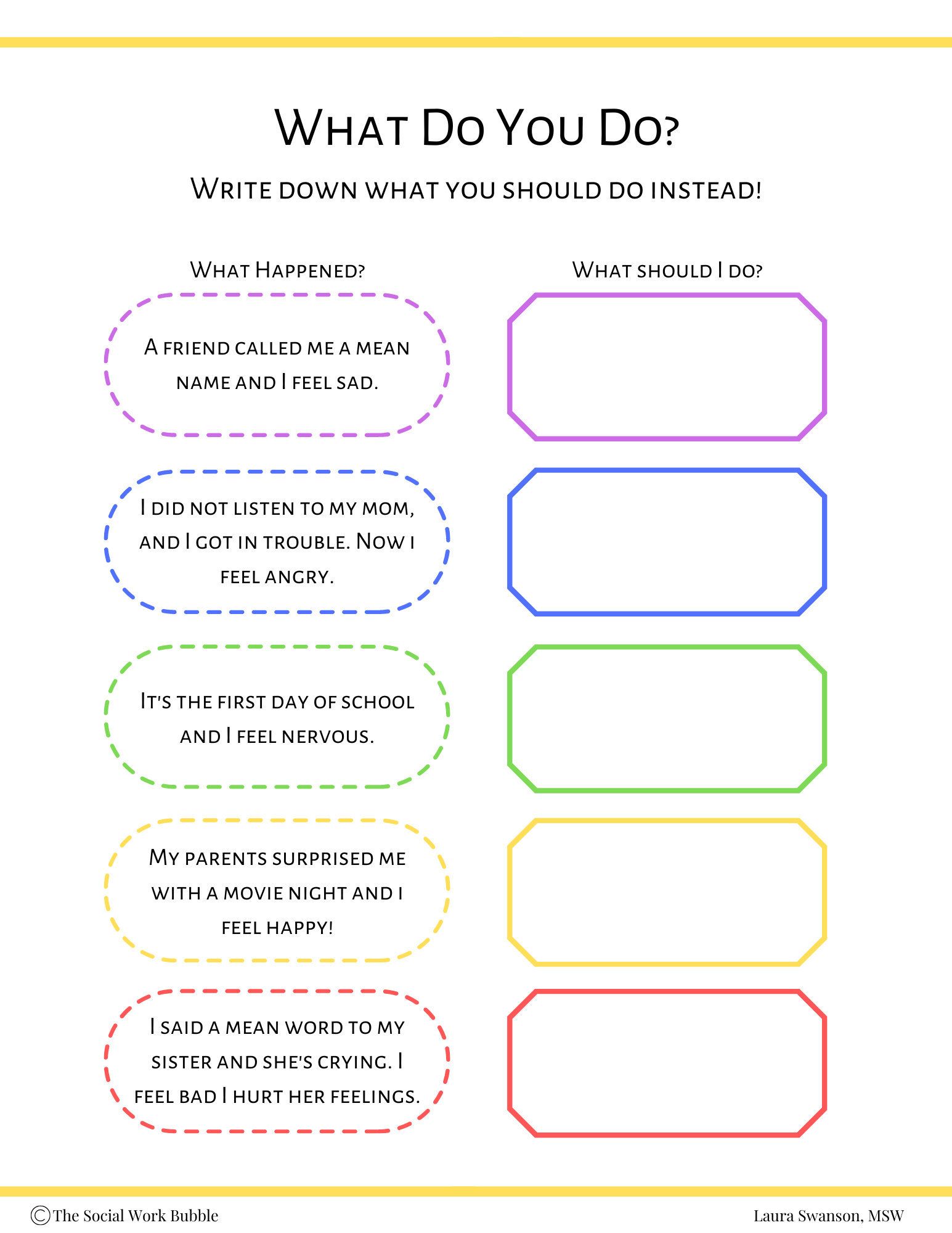 Printable Cbt Therapy Worksheets 17