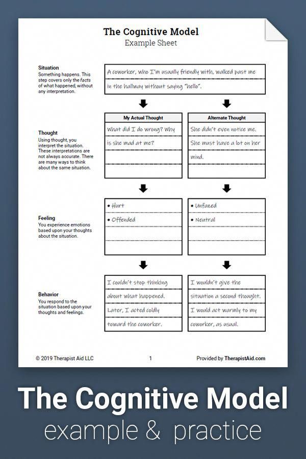 Printable Cbt Therapy Worksheets 5