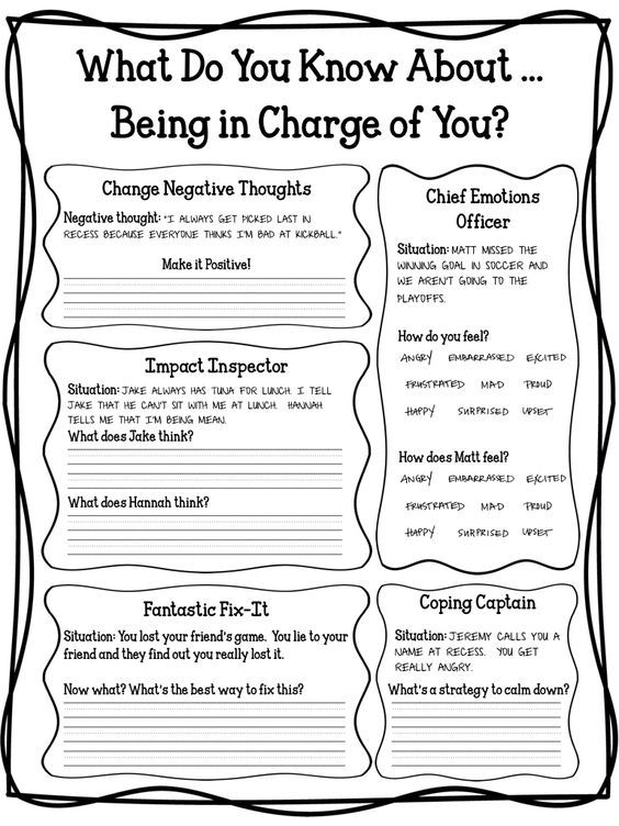 Printable Cbt Therapy Worksheets 51