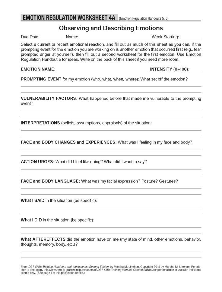 Printable Cbt Therapy Worksheets 78