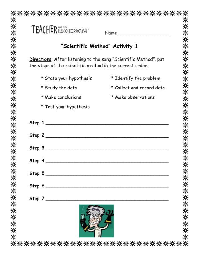 Scientific Method Worksheet Pdf 53