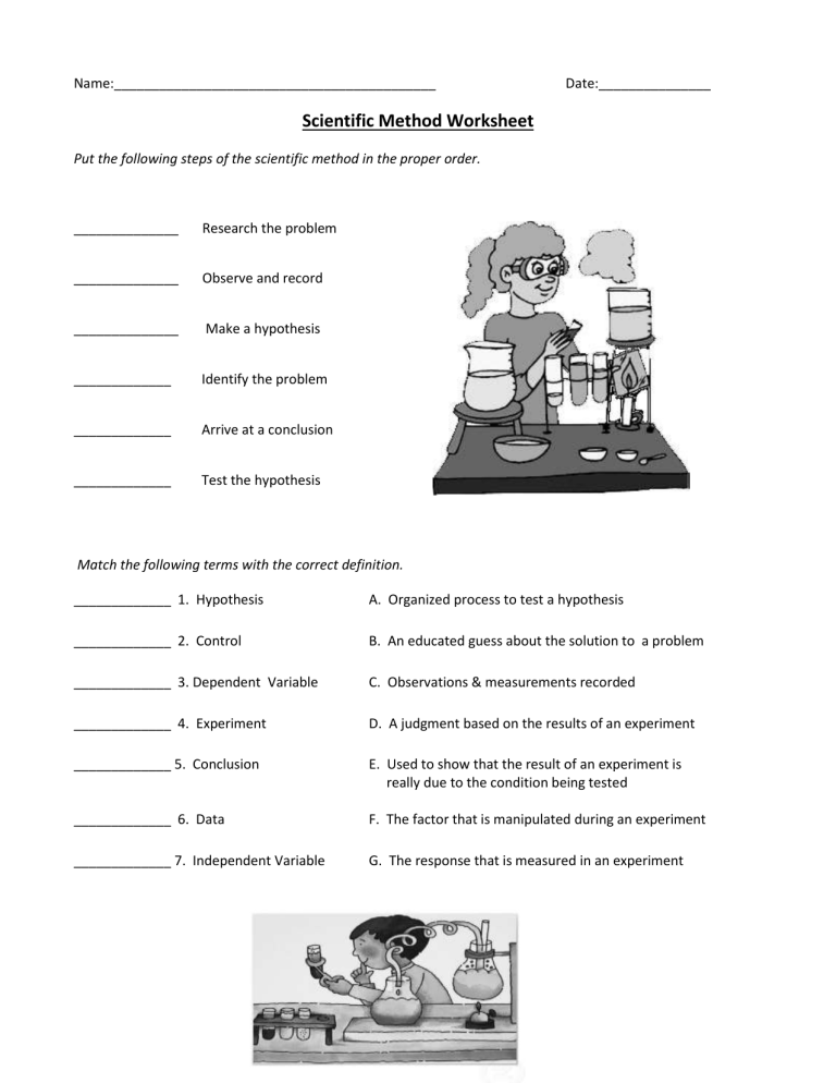 Scientific Method Worksheet Pdf 66