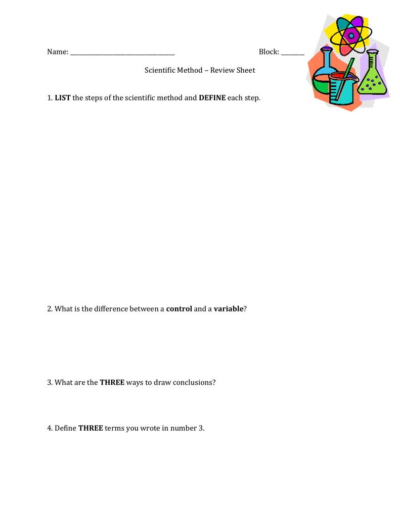 Scientific Method Worksheet Pdf 67