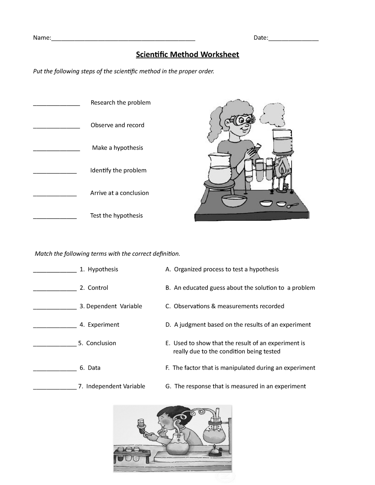 Scientific Method Worksheet Pdf 81