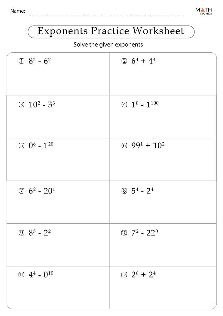 Simplifying Exponential Expressions Worksheet 13