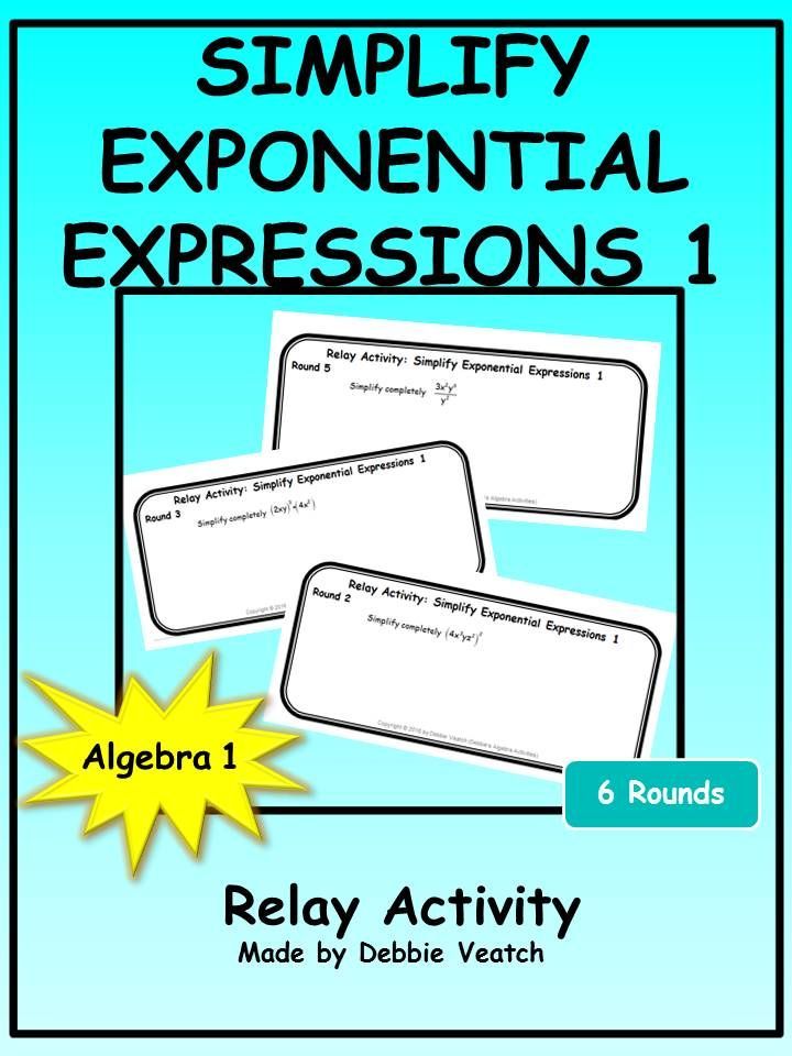 Simplifying Exponential Expressions Worksheet 53