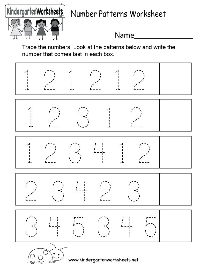 Worksheet On Number Patterns 52