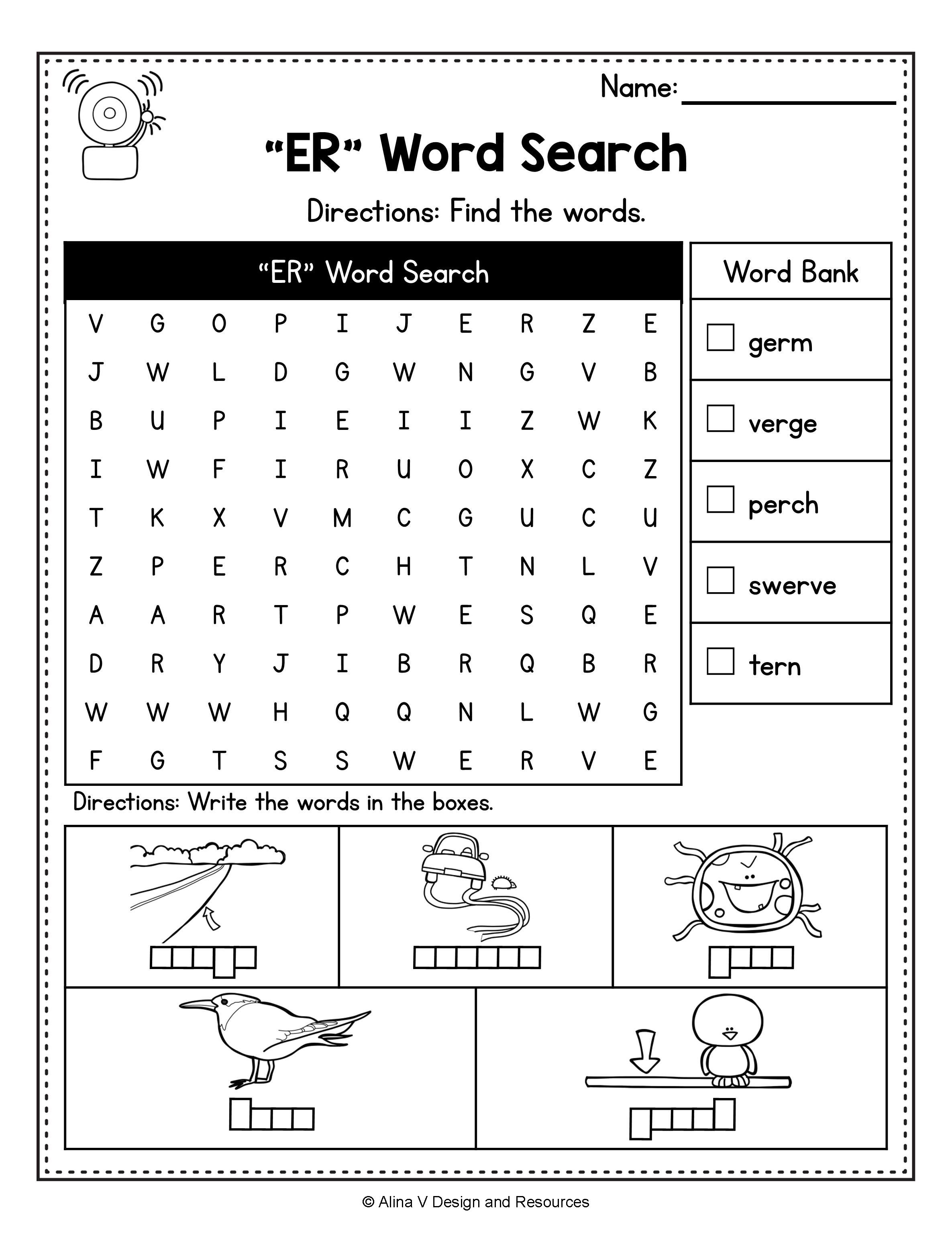 50 Vowel Controlled R Worksheets 22