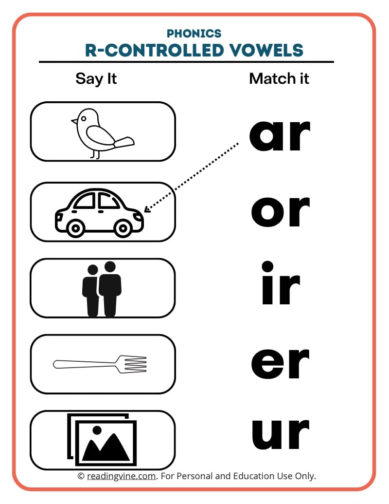 50 Vowel Controlled R Worksheets 26