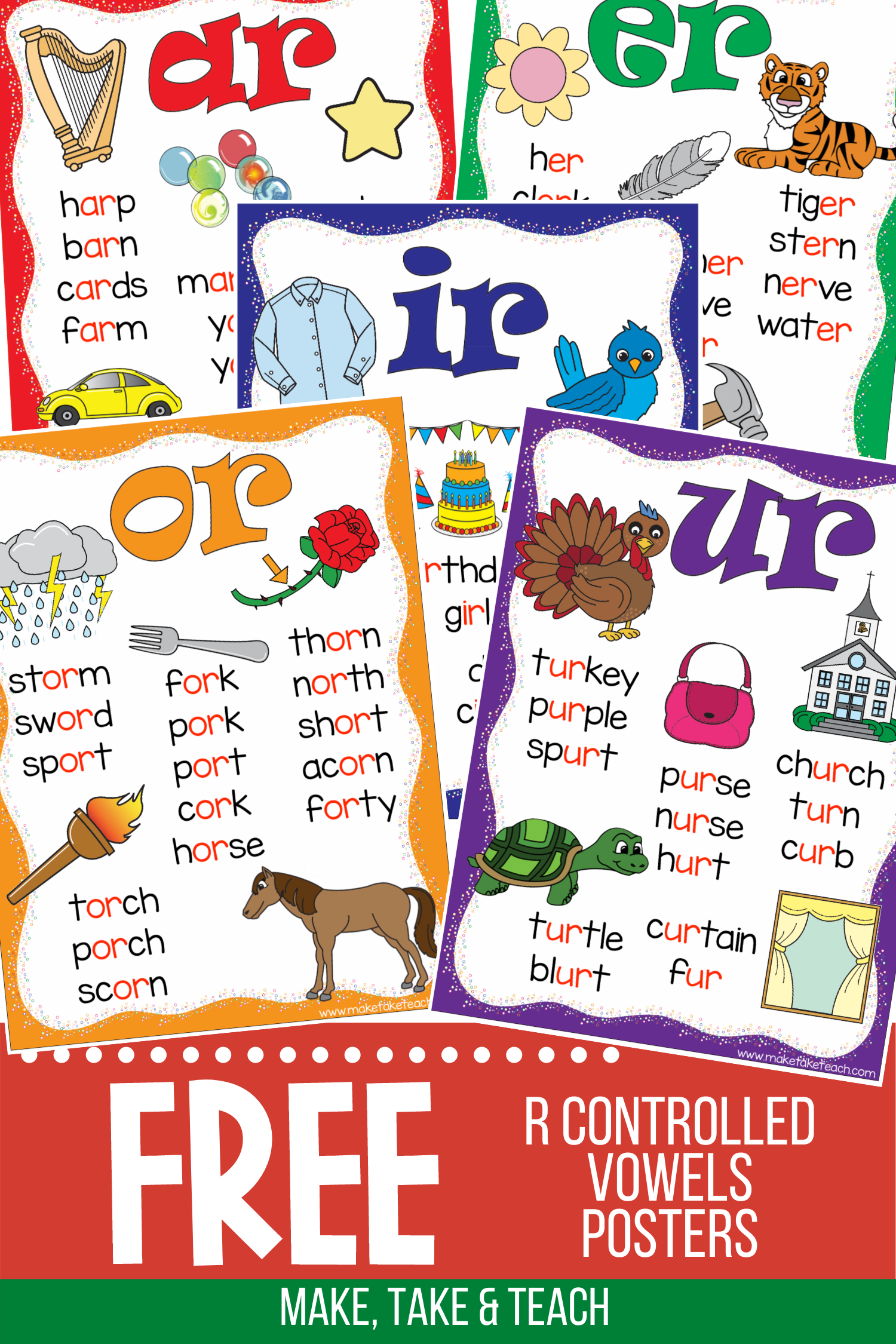 50 Vowel Controlled R Worksheets 29