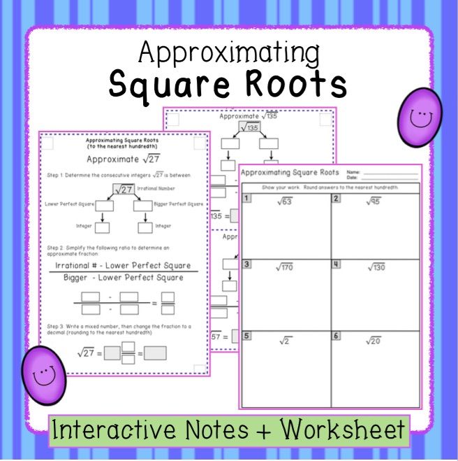 55 Estimating Square Roots Worksheet 27