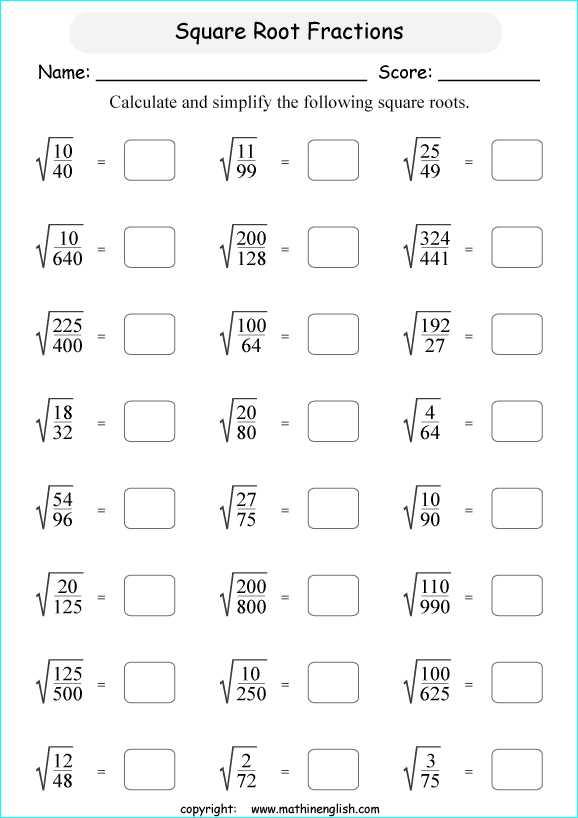 55 Estimating Square Roots Worksheet 34