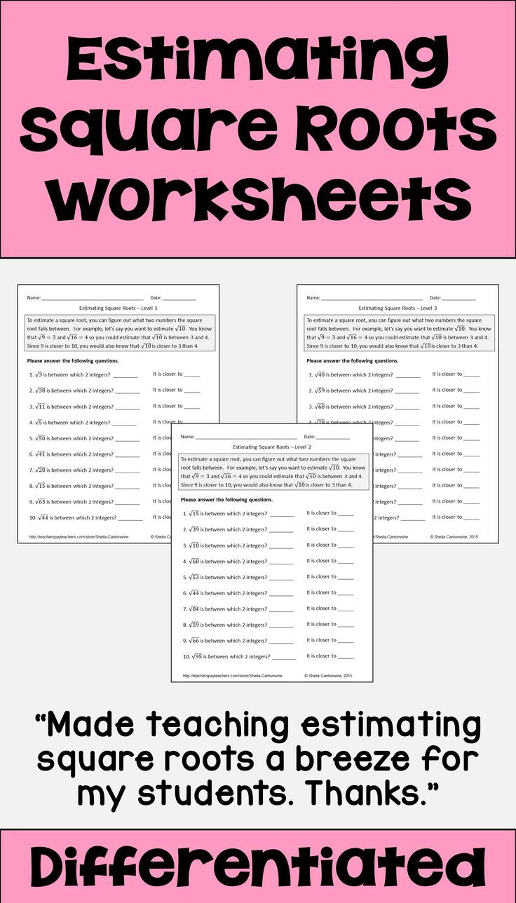 55 Estimating Square Roots Worksheet 37