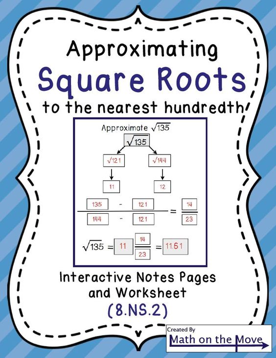 55 Estimating Square Roots Worksheet 4