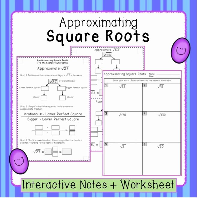 55 Estimating Square Roots Worksheet 40