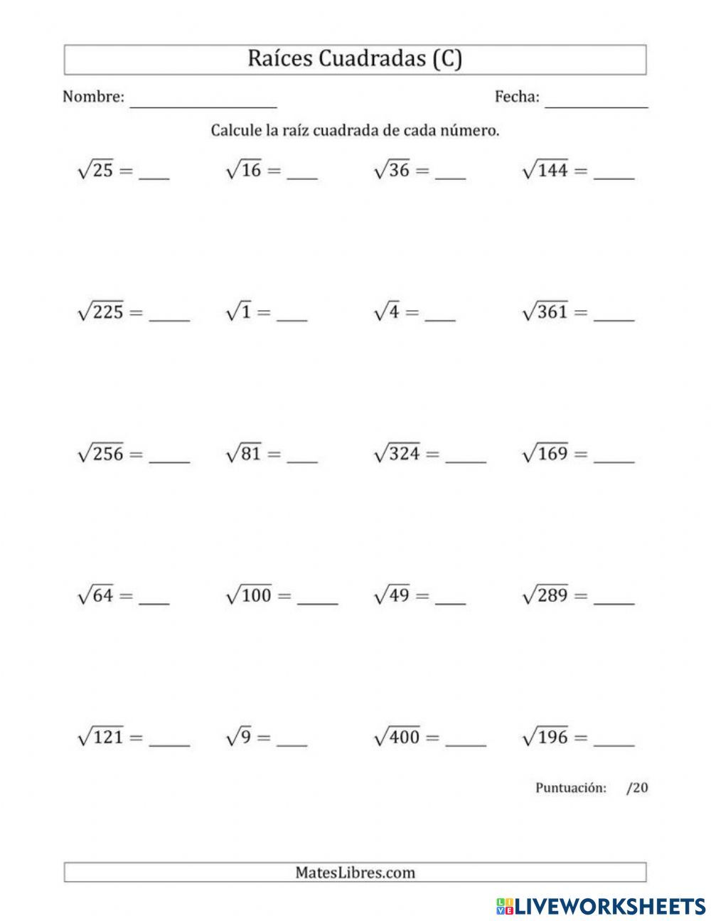 55 Estimating Square Roots Worksheet 45