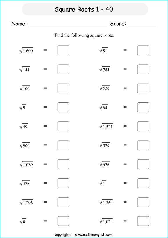 55 Estimating Square Roots Worksheet 47