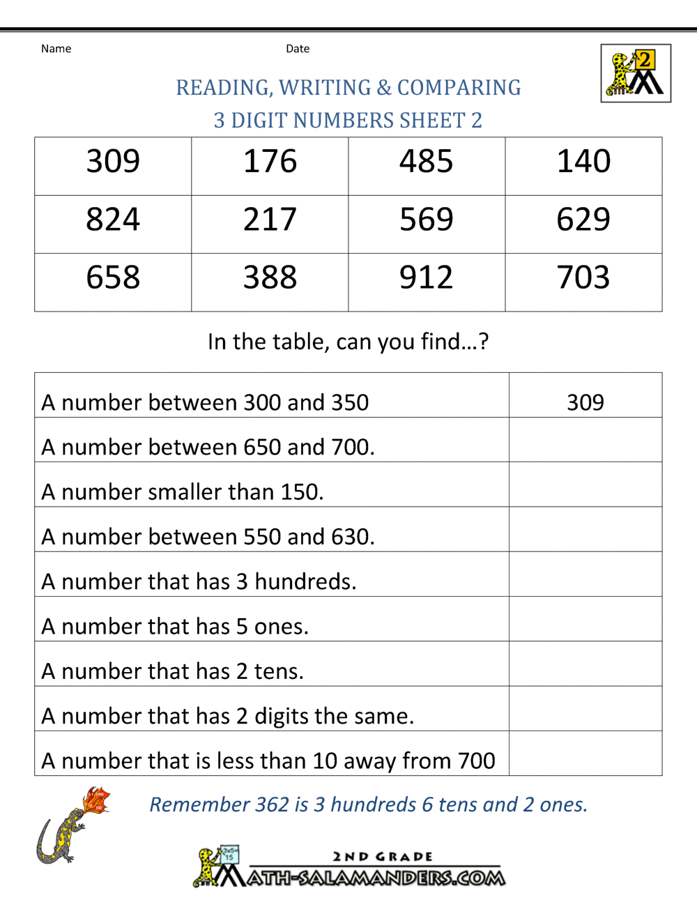 60 2Nd Grade Math Worksheet 27