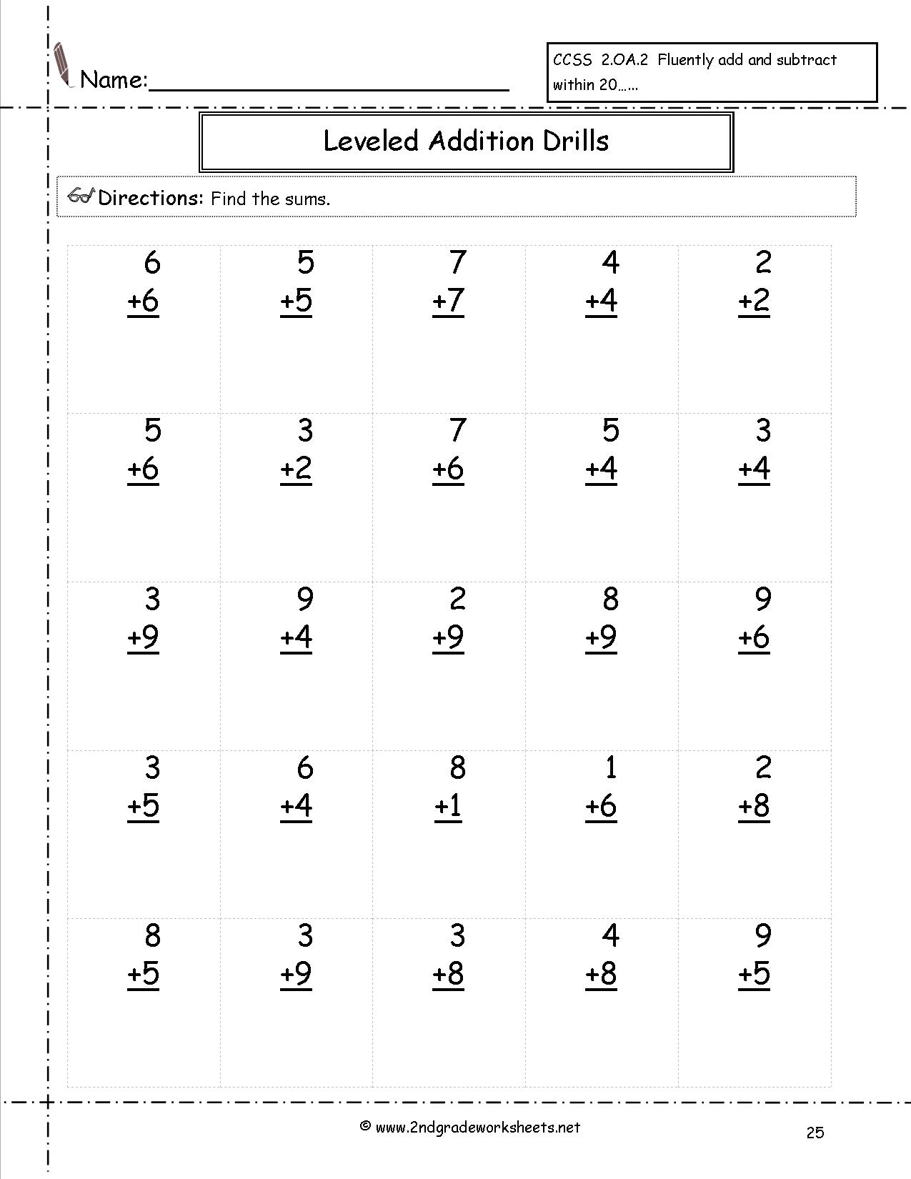 60 2Nd Grade Math Worksheet 45