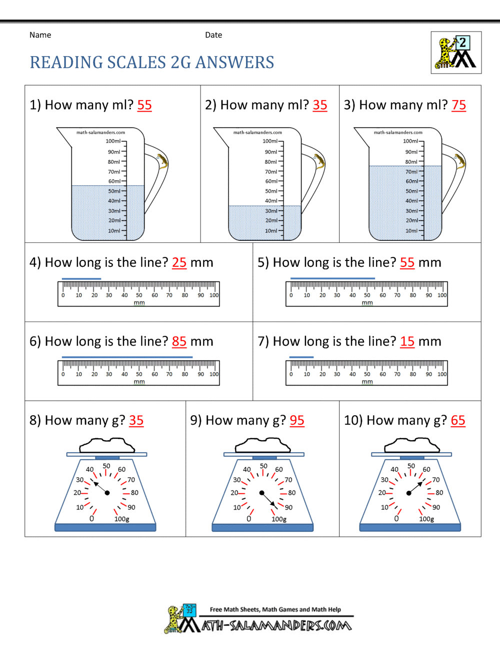 60 2Nd Grade Math Worksheet 8