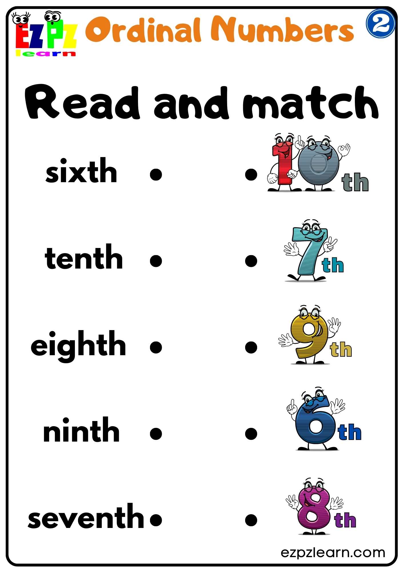 60 Worksheet About Ordinal Numbers 25