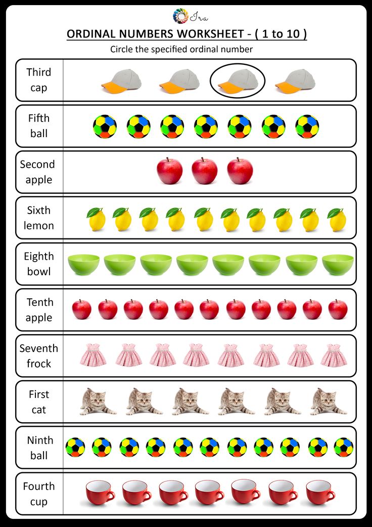 60 Worksheet About Ordinal Numbers 38