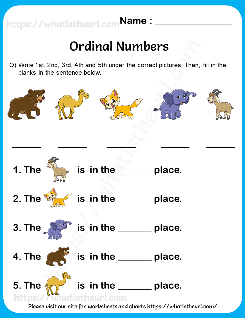 60 Worksheet About Ordinal Numbers 42