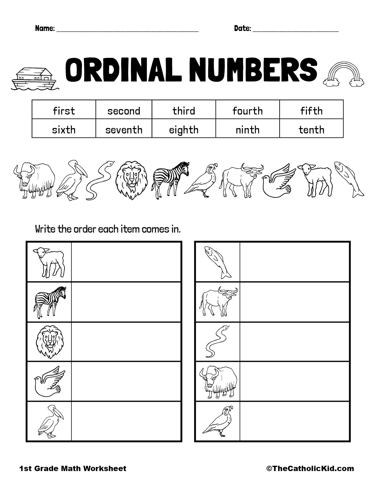 60 Worksheet About Ordinal Numbers 45